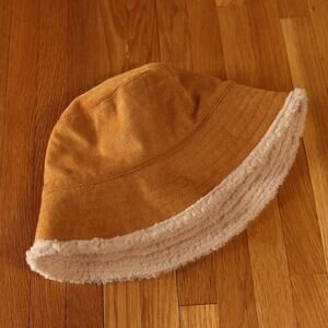 Sonoma Warm Tan Sherpa Fur Lined Bucket Hat